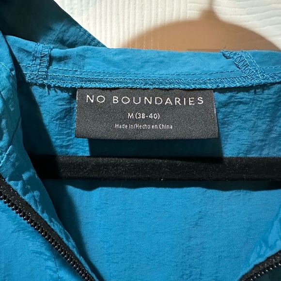 Vintage windbreaker No Boundaries‎ Teal, Purple, and Yellow Windbreaker - Picture 4 of 4